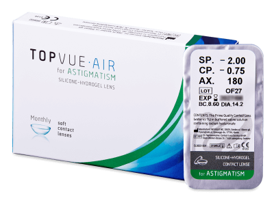 TopVue Air for Astigmatism (1 leča) - Torične kontaktne leče