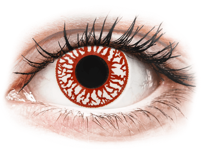 ColourVUE Crazy Lens - Blood Shot - dnevne leče brez dioptrije (2 leči)