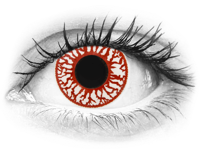 ColourVUE Crazy Lens - Blood Shot - dnevne leče brez dioptrije (2 leči)