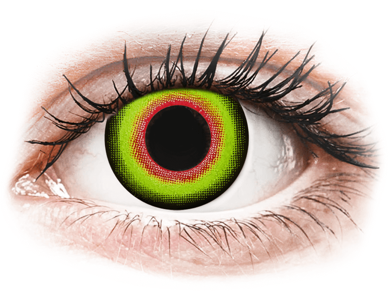 ColourVUE Crazy Lens - Mad Hatter - dnevne leče brez dioptrije (2 leči) - Barvne kontaktne leče