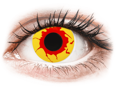 ColourVUE Crazy Lens - Reignfire - dnevne leče brez dioptrije (2 leči) - Barvne kontaktne leče