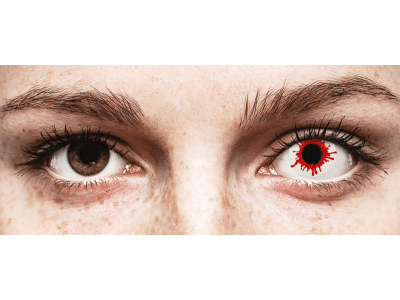 ColourVUE Crazy Lens - Wild Blood - dnevne leče brez dioptrije (2 leči)