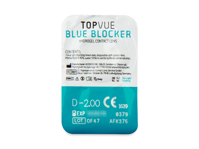 TopVue Blue Blocker (5 leč) - Predogled blister embalaže