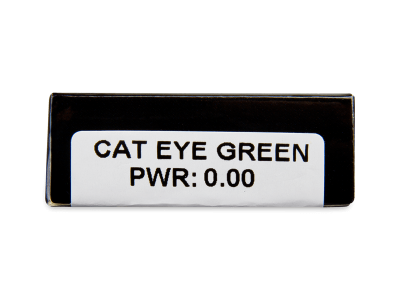 CRAZY LENS - Cat Eye Green - dnevne leče brez dioptrije (2 leči) - Predogled lastnosti