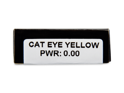 CRAZY LENS - Cat Eye Yellow - dnevne leče brez dioptrije (2 leči) - Predogled lastnosti