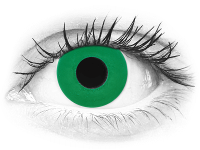 CRAZY LENS - Emerald Green - dnevne leče z dioptrijo (2 leči)