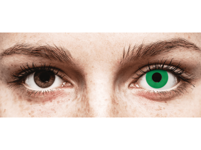 CRAZY LENS - Emerald Green - dnevne leče z dioptrijo (2 leči)