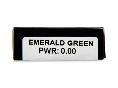 CRAZY LENS - Emerald Green - dnevne leče brez dioptrije (2 leči) - Predogled lastnosti