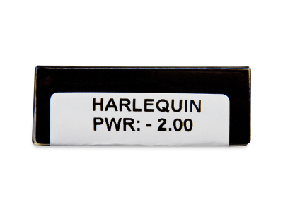 CRAZY LENS - Harlequin - dnevne leče z dioptrijo (2 leči) - Predogled lastnosti