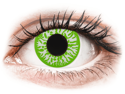 CRAZY LENS - Joker - dnevne leče brez dioptrije (2 leči) - Barvne kontaktne leče