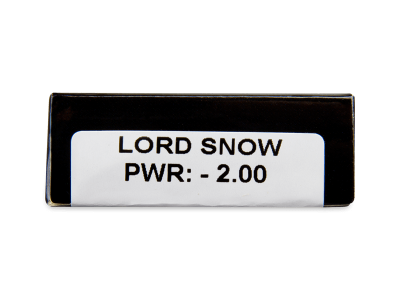 CRAZY LENS - Lord Snow - dnevne leče z dioptrijo (2 leči) - Predogled lastnosti