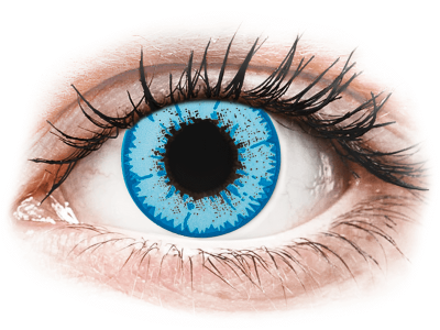 CRAZY LENS - Night King - dnevne leče z dioptrijo (2 leči) - Barvne kontaktne leče