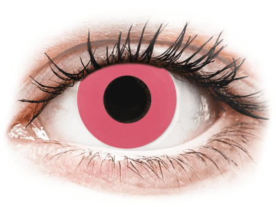 CRAZY LENS - Solid Rose - dnevne leče brez dioptrije (2 leči) - Barvne kontaktne leče
