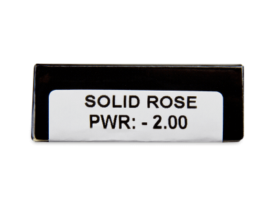 CRAZY LENS - Solid Rose - dnevne leče z dioptrijo (2 leči) - Predogled lastnosti