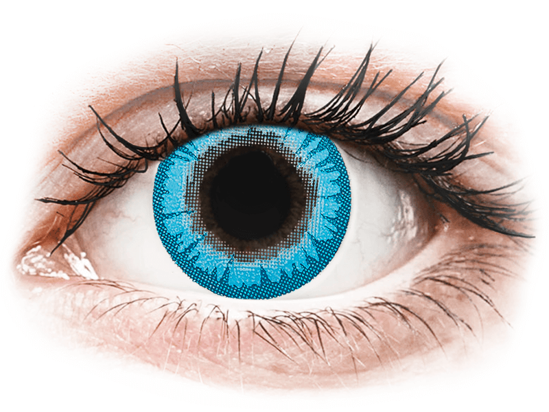 CRAZY LENS - White Walker - dnevne leče z dioptrijo (2 leči) - Barvne kontaktne leče