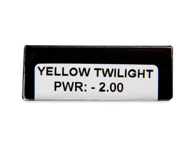 CRAZY LENS - Yellow Twilight - dnevne leče z dioptrijo (2 leči) - Predogled lastnosti