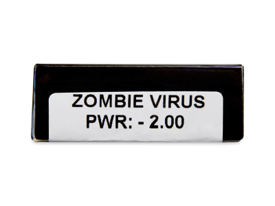 CRAZY LENS - Zombie Virus - dnevne leče z dioptrijo (2 leči) - Predogled lastnosti