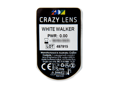 CRAZY LENS - White Walker - dnevne leče brez dioptrije (2 leči) - Predogled blister embalaže