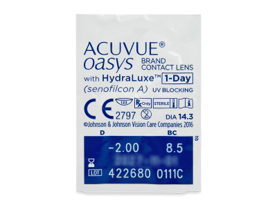 Acuvue Oasys 1-Day with Hydraluxe (90 leč) - Predogled blister embalaže