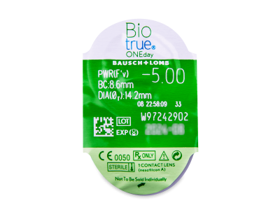 Biotrue ONEday (90 leč) - Predogled blister embalaže