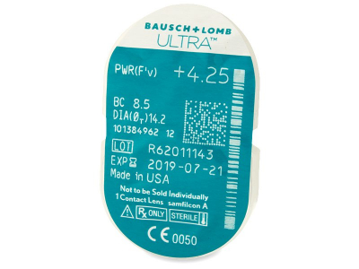 Bausch + Lomb ULTRA (6 leč) - Predogled blister embalaže