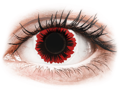 ColourVUE Crazy Lens - Blaze - brez dioptrije (2 leči - Barvne kontaktne leče