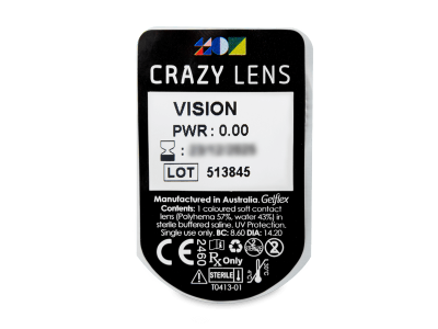CRAZY LENS - Vision - dnevne leče brez dioptrije (2 leči) - Predogled blister embalaže