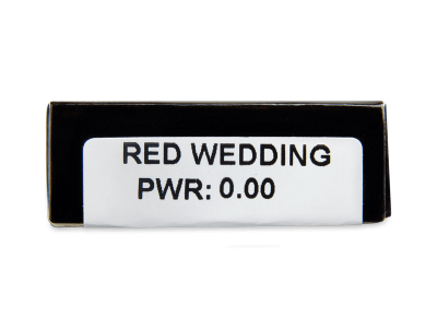 CRAZY LENS - Red Wedding - dnevne leče brez dioptrije (2 leči) - Predogled lastnosti