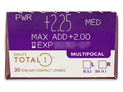 Dailies TOTAL1 Multifocal (30 leč) - Predogled lastnosti