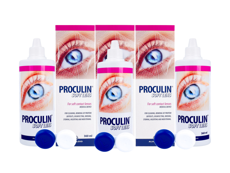 Tekočina Proculin Soft Lens 3x 360 ml - Economy 3-pack - solution