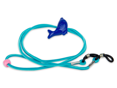 Vrvica za očala BC12 - Delfin + svetlo modra 