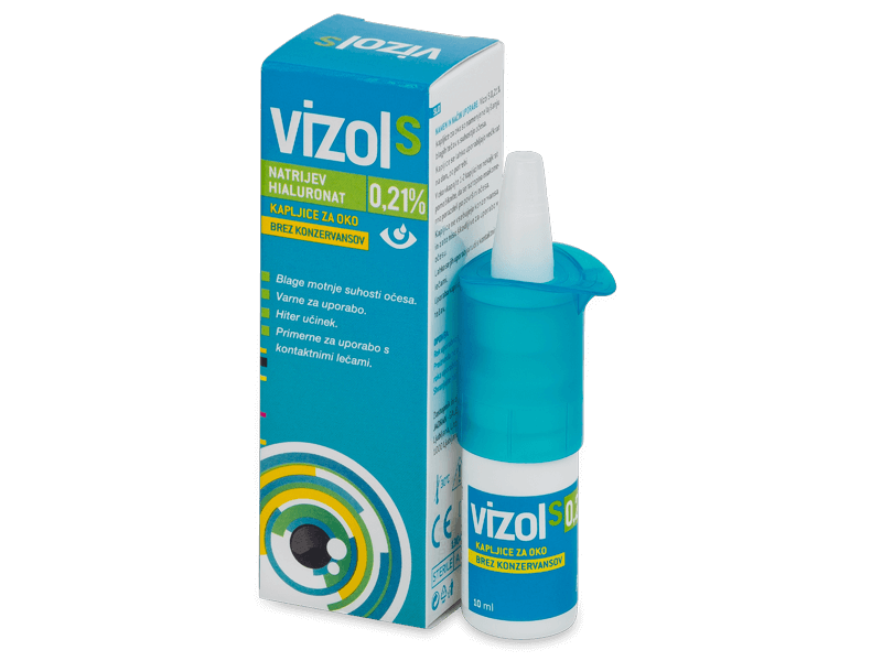 Kapljice za oči Vizol S 0,21% 10 ml - Kapljice za oči