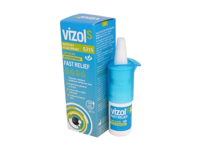 Kapljice za oči Vizol S 0,21% 10 ml 