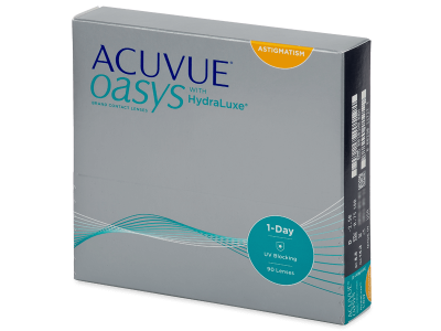 Acuvue Oasys 1-Day with HydraLuxe for Astigmatism (90 leč) - Torične kontaktne leče