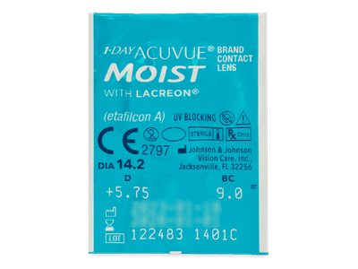 1 Day Acuvue Moist (30 leč) - Predogled blister embalaže