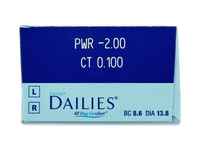Focus Dailies All Day Comfort (30 leč) - Predogled lastnosti