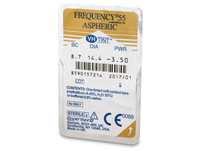 Frequency 55 Aspheric (6 leč) - Predogled blister embalaže