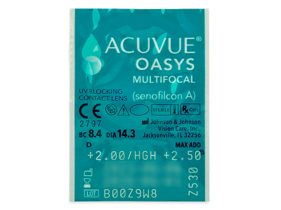 Acuvue Oasys Multifocal (6 leč) - Predogled blister embalaže
