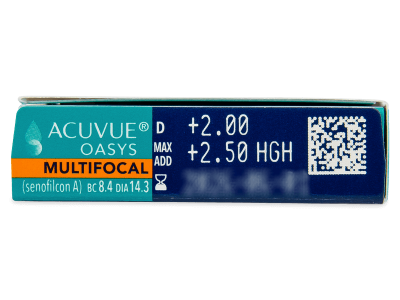Acuvue Oasys Multifocal (6 leč) - Predogled lastnosti