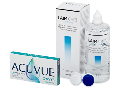 Acuvue Oasys Multifocal (6 leč) + tekočina Laim-Care 400 ml