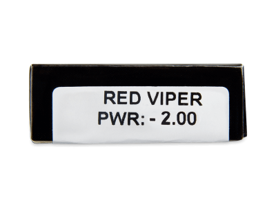 CRAZY LENS - Red Viper - dnevne leče z dioptrijo (2 leči) - Predogled lastnosti