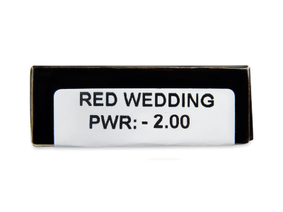 CRAZY LENS - Red Wedding - dnevne leče z dioptrijo (2 leči) - Predogled lastnosti