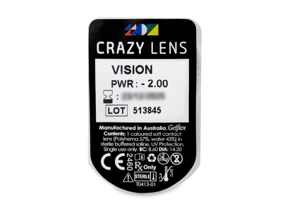 CRAZY LENS - Vision - dnevne leče z dioptrijo (2 leči) - Predogled blister embalaže