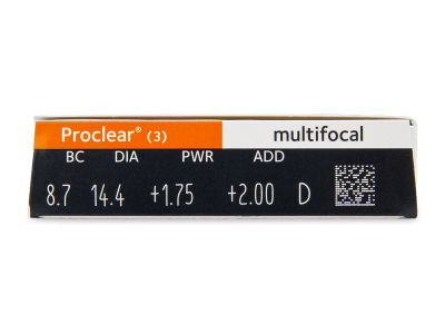Proclear Multifocal (3 leče) - Predogled lastnosti