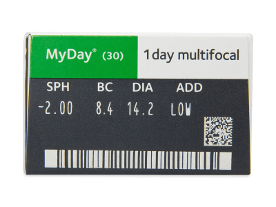 MyDay daily disposable multifocal (30 leč) - Predogled lastnosti