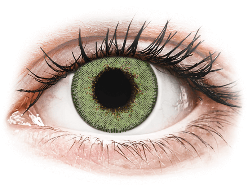 TopVue Daily Color - Green - dnevne leče z dioptrijo (2 leči) - Barvne kontaktne leče