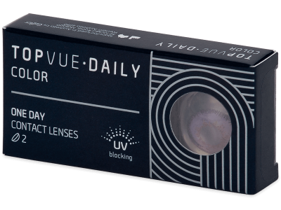 TopVue Daily Color - Violet - dnevne leče z dioptrijo (2 leči) - Barvne kontaktne leče