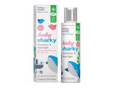 Otroški šampon in gel za umivanje Baby Birdy Sharky 150 ml 