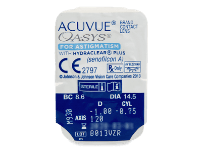 Acuvue Oasys for Astigmatism (6 leč) - Predogled blister embalaže