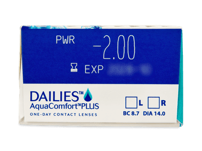 Dailies AquaComfort Plus (30 leč) - Predogled lastnosti
